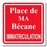 Sticker de signalisation pour le stationnement de ma bécane