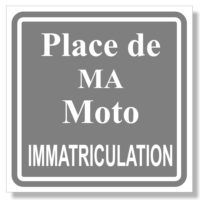 Sticker de signalisation pour le stationnement de ma moto
