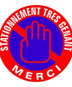 Panneau signalétique pour le stationnement gênant