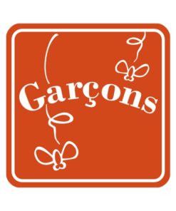 Panneau toilettes hommes