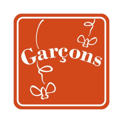 Panneau toilettes hommes