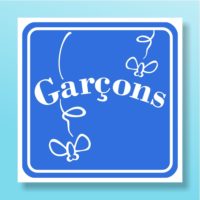 Panneau humour pour les toilettes hommes sticker WC garçons humour adhésif