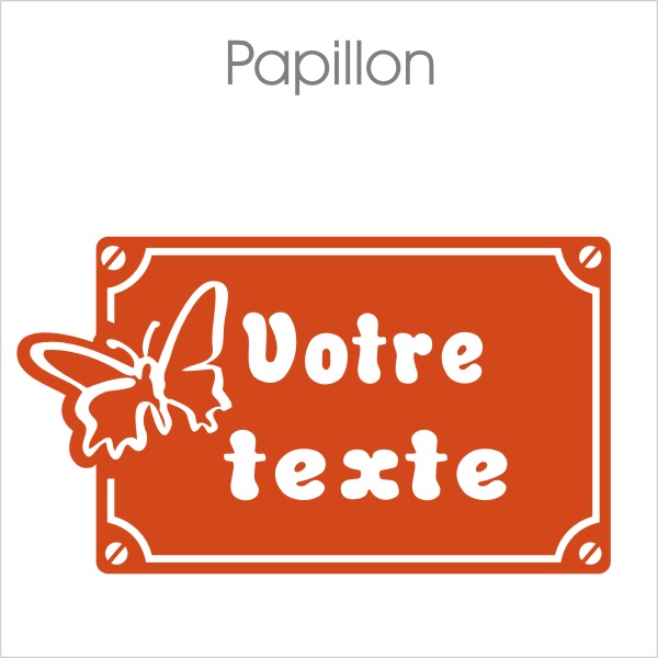 Sticker personnalisé enfant avec motifs papillon