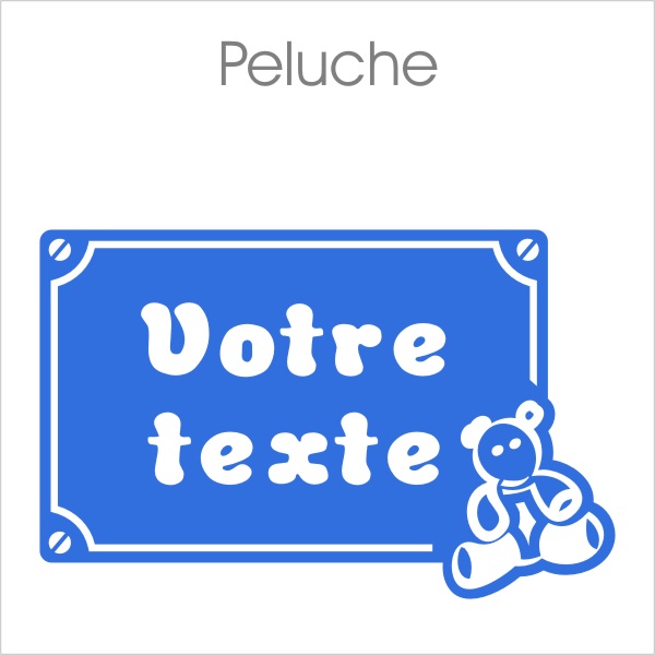 Sticker personnalisé enfant avec motifs peluche
