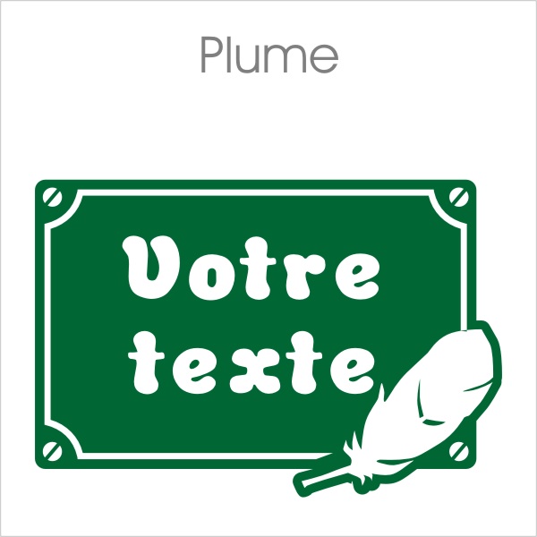 Sticker personnalisé enfant avec motifs plume