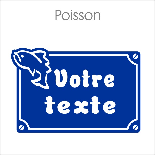 Sticker personnalisé enfant avec motifs poisson