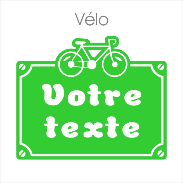 Sticker personnalisé enfant avec motifs vélo