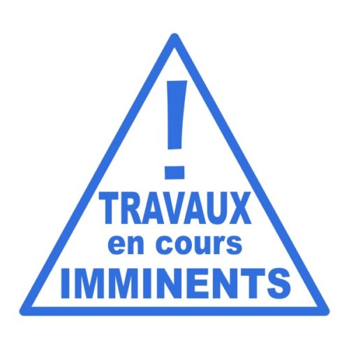Panneau travaux chambre ado