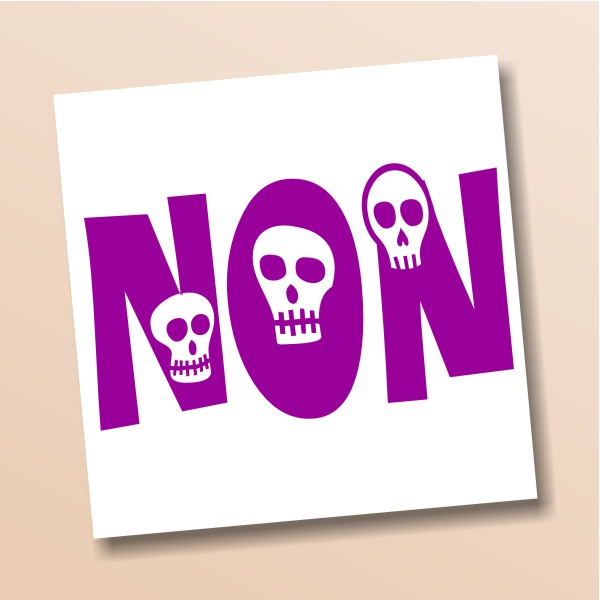 Sticker pour porte de chambre ado NON