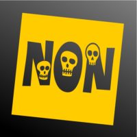 Sticker ou panneau porte ado NON Sticker non pour porte ado