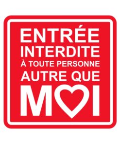 Sticker ou panneau humour autocollant ados et quincados