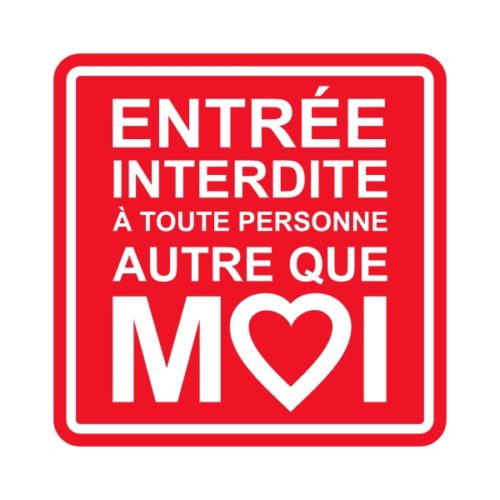 Sticker ou panneau humour autocollant ados et quincados