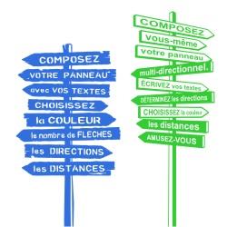 Sticker signalétique personnalisée