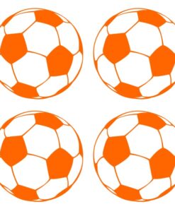 4 stickers de ballons de foot