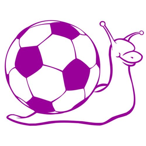 Sticker humour ballon de football escargot