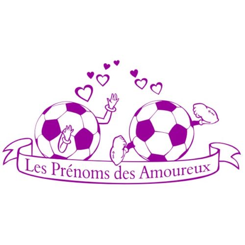 Sticker mariage avec ballon de football et texte personnalisé
