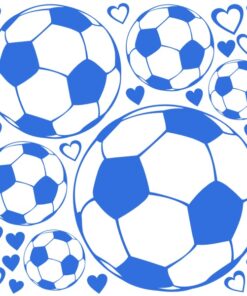 Planche économique de stickers de football pour la décoration intérieure
