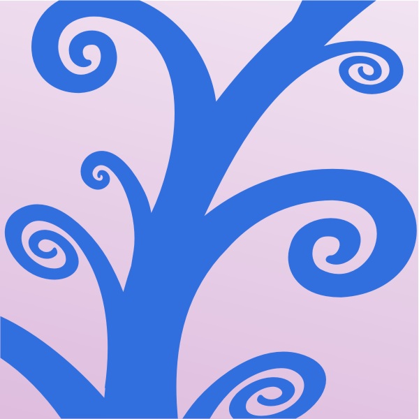 Sticker d'un arbre dans le style new age