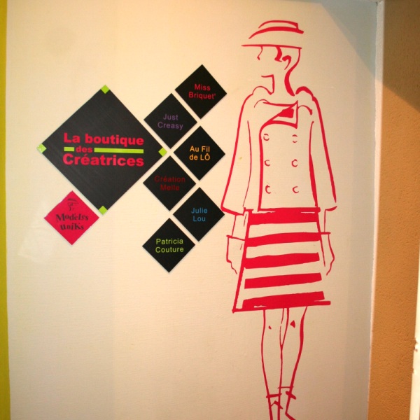 Sticker mannequin femme pas cher