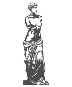Sticker de la vénus de Milo pour la décoration murale ou de vitrine