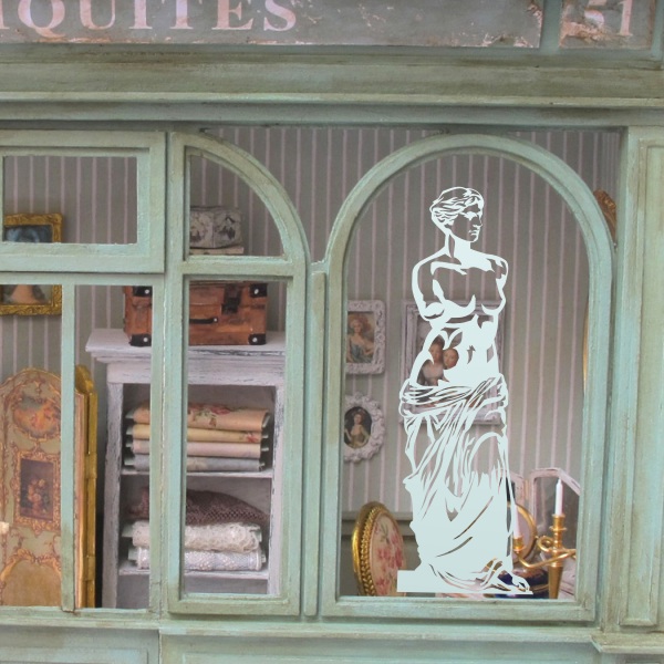 Sticker déco de la vénus de Milo pour la décoration d'une vitrine