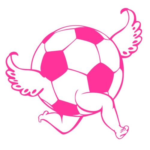 Sticker humour ballon de foot angelo