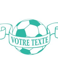 Sticker ballon de football avec texte personnalisé
