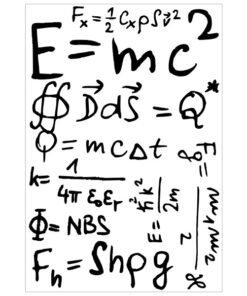 Stickers formules mathématiques pour la décoration des appareils électroménagers