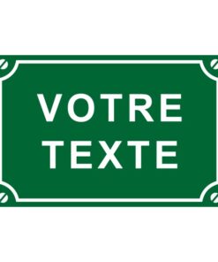 Sticker plaque de rue avec texte personnalisé