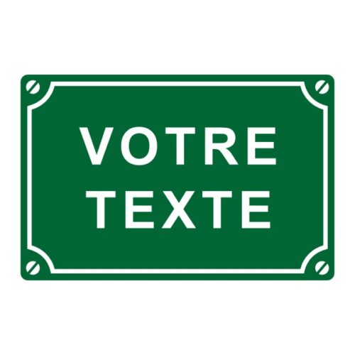 Sticker plaque de rue avec texte personnalisé