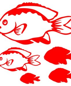 Stickers poissons la Demoiselle de Mer