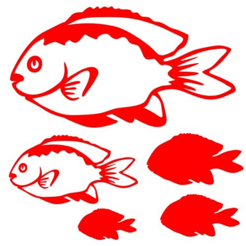 Stickers poissons la Demoiselle de Mer