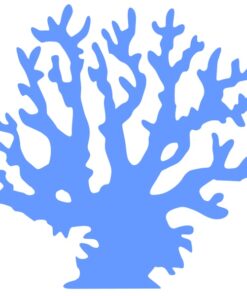 Stickers d'un corail pour la décoration des aquariums