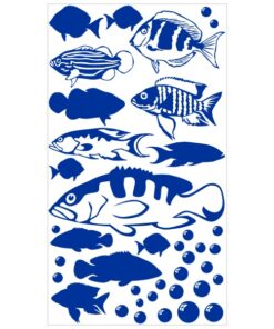 Stickers de poissons pour la décoration des appareils électroménagers