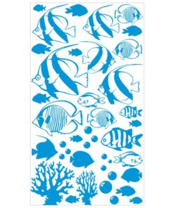 Stickers de poissons et de coraux pour la décoration