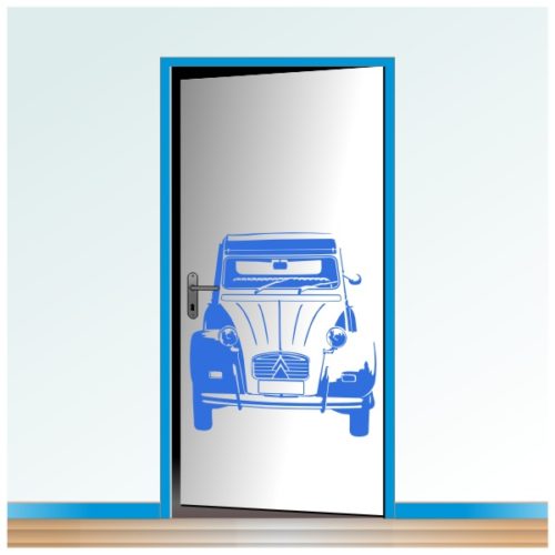 Sticker de la 2CV Charleston vue de l'avant