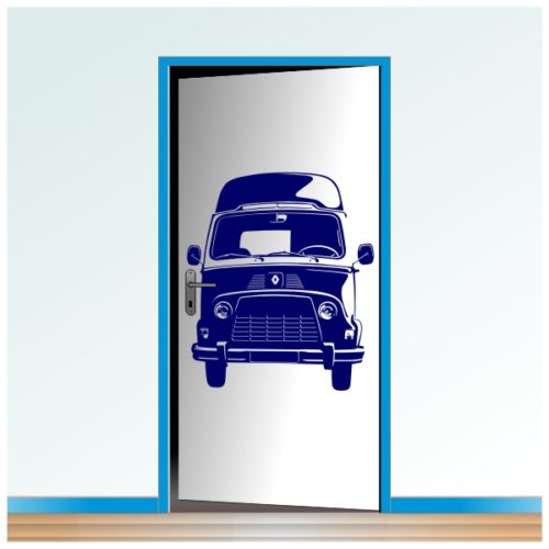 Sticker de l'Estafette Renault vue face avant