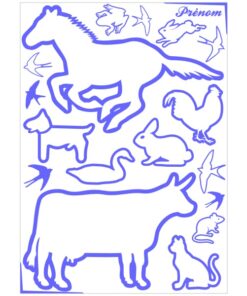 stickers animaux de la ferme pour décoration chambre enfant