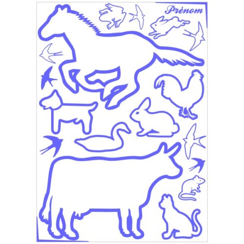stickers animaux de la ferme pour décoration chambre enfant