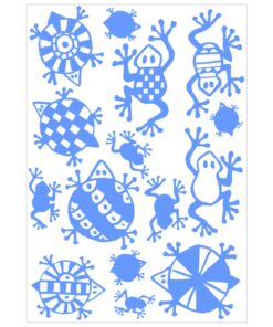 Stickers grenouilles et coccinelles pour la décoration murale