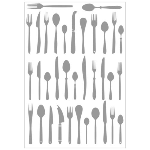 Stickers couteaux fourchettes et cuillères pour la décoration de la cuisine