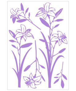 Stickers de lys pour la décoration des appareils électroménagers