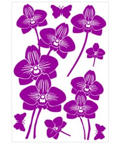 Stickers d'orchidées pour la décoration murale