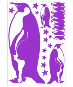 Stickers pingouins et étoiles pour la décoration murale
