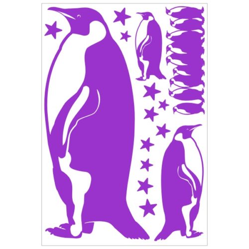 Stickers pingouins et étoiles pour la décoration murale