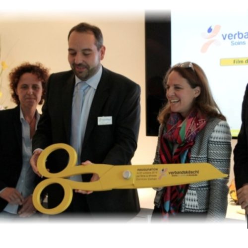 Ciseaux géants de 1 m avec logo