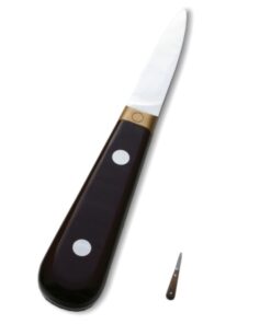 Couteaux à huîtres géants pour la PLV et la publicité Modèle avec manche marron