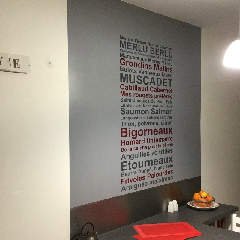 Stickers de textes adhésifs pour la décoration murale