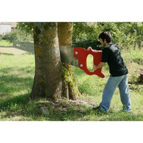 Scie egoïne géante pour décoration magasin de bricolage