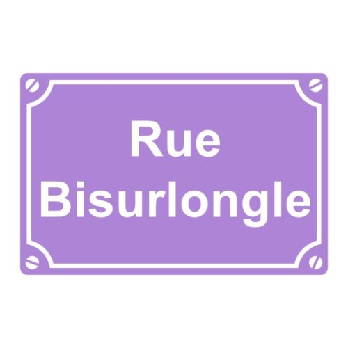 Sticker ou plaque de rue rubis sur l'ongle